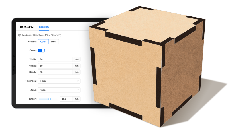 Prikaz Boxgen generatora